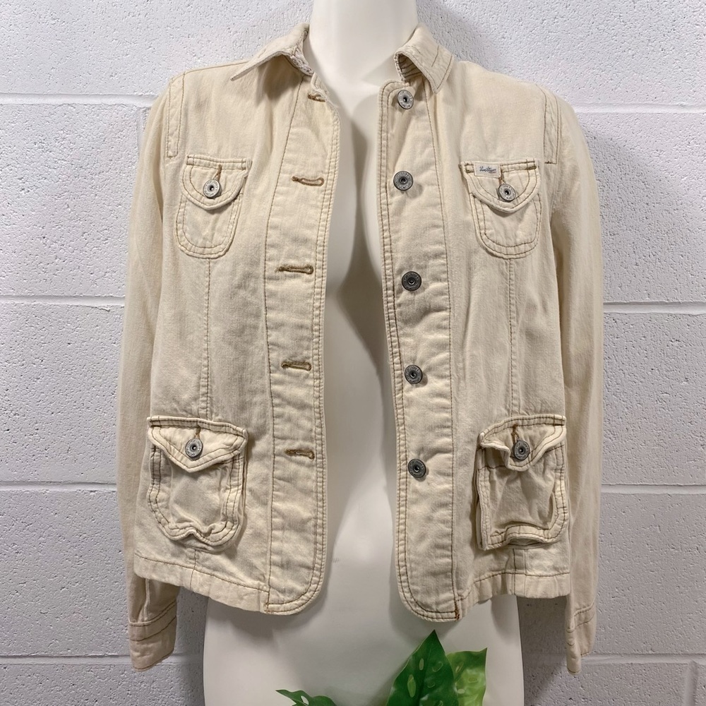 Vintage cream coloured Levi Strauss cotton jacket​​​​​​​​​​